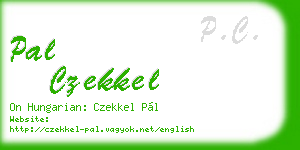 pal czekkel business card